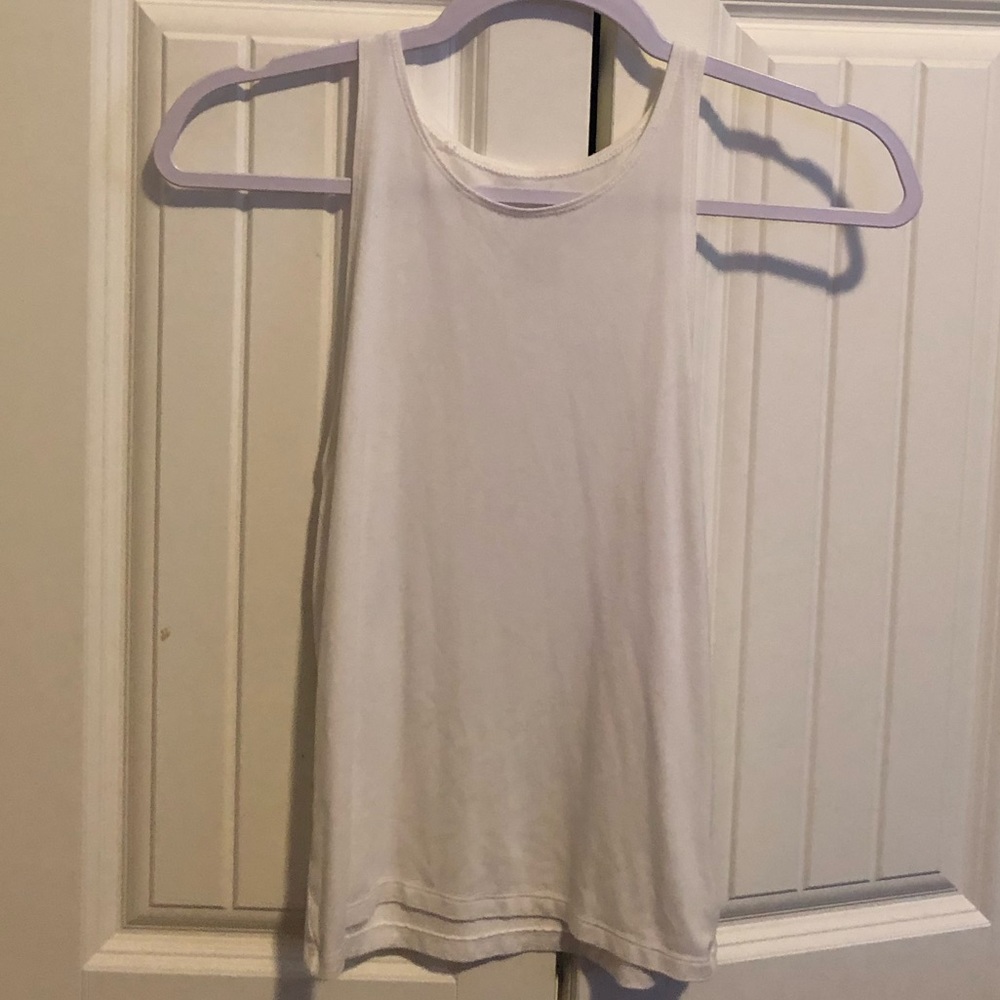 White halter tank top